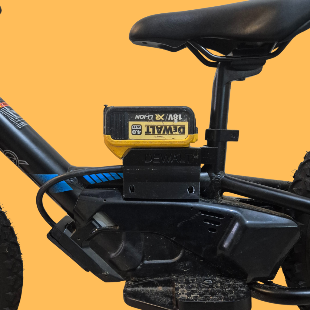 Dewalt to Stacyc Adapter (Top Tube Mount)